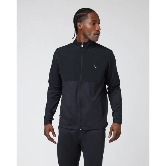 NWT $118 Vuori Sunday Element Track Jacket in Black Men's XXL 2XL